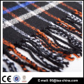 100% acrylique check style hiver jacquard tissé écharpe usine en Chine écharpe homme